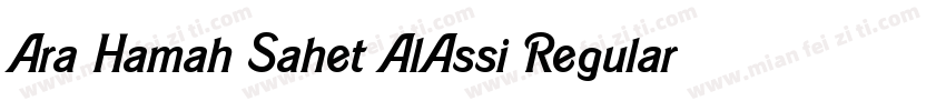 Ara Hamah Sahet AlAssi Regular字体转换